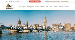 Desktop Screenshot of chrisballroofing.co.uk